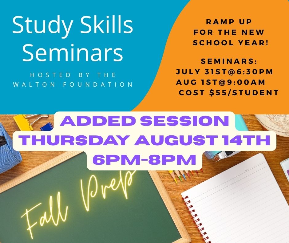Seminar Added for 2025 Study Skills Program